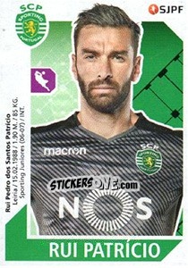 Figurina Rui Patrício - Futebol 2017-2018 - Panini