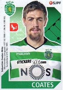 Figurina Sebastián Coates - Futebol 2017-2018 - Panini