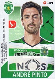 Sticker André Pinto - Futebol 2017-2018 n. 262 - Panini
