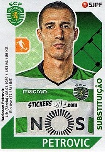 Sticker Petrovic - Futebol 2017-2018 n. 267bis - Panini