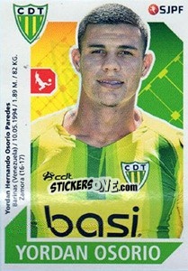 Sticker Yordan Osorio - Futebol 2017-2018 - Panini