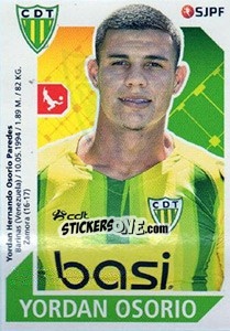 Sticker Yordan Osorio - Futebol 2017-2018 n. 277 - Panini