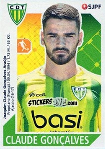 Sticker Claude Gonçalves - Futebol 2017-2018 n. 282 - Panini