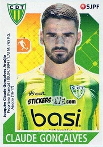 Cromo Claude Gonçalves - Futebol 2017-2018 - Panini