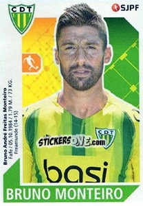 Cromo Bruno Monteiro - Futebol 2017-2018 - Panini