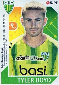 Sticker Tyler Boyd - Futebol 2017-2018 n. 286 - Panini