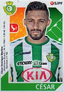 Figurina César - Futebol 2017-2018 - Panini