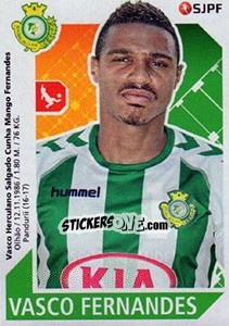 Sticker Vasco Fernandes - Futebol 2017-2018 - Panini