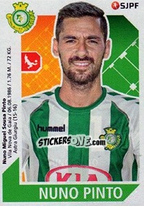 Sticker Nuno Pinto - Futebol 2017-2018 n. 315 - Panini