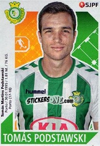 Figurina Tomás Podstawski - Futebol 2017-2018 n. 317 - Panini