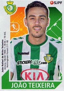 Cromo João Teixeira - Futebol 2017-2018 - Panini
