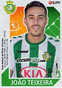 Sticker João Teixeira - Futebol 2017-2018 n. 318 - Panini