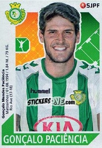 Sticker Gonçalo Paciência - Futebol 2017-2018 n. 323 - Panini