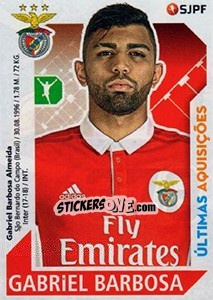 Sticker Gabriel Barbosa - Futebol 2017-2018 - Panini
