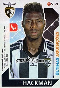 Sticker Hackman - Futebol 2017-2018 n. 384 - Panini