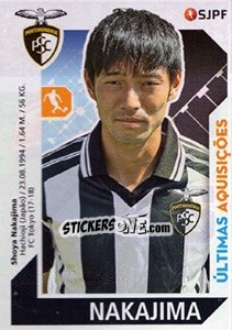 Figurina Shoya Nakajima - Futebol 2017-2018 - Panini