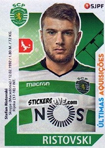 Sticker Stefan Ristovski - Futebol 2017-2018 n. 390 - Panini
