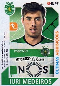 Sticker Iuri Medeiros - Futebol 2017-2018 n. 391 - Panini