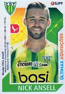 Sticker Nick Ansell - Futebol 2017-2018 - Panini
