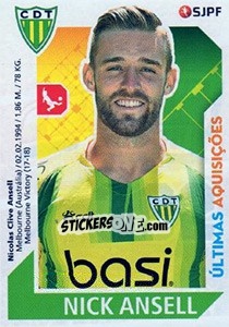 Figurina Nick Ansell - Futebol 2017-2018 - Panini