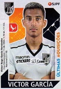 Sticker Victor García - Futebol 2017-2018 n. 393 - Panini