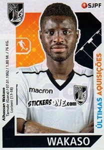 Sticker Wakaso - Futebol 2017-2018 n. 394 - Panini