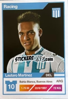 Sticker Lautaro Martinez - Fùtbol Argentino 2017-2018 n. 285 - Panini
