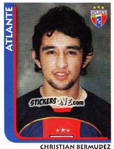 Sticker Christian Bermudez - Superfutbol Mexico 2009 n. 12 - Panini