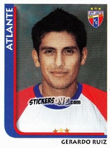 Sticker Gerardo Ruiz - Superfutbol Mexico 2009 - Panini