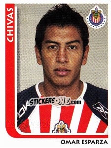 Cromo Omar Esparza - Superfutbol Mexico 2009 - Panini