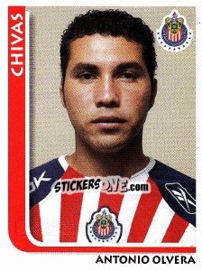 Cromo Antonio Olvera - Superfutbol Mexico 2009 - Panini