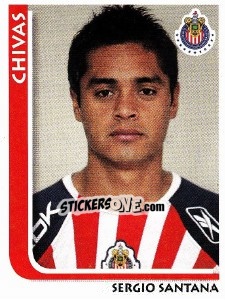 Sticker Sergio Santana - Superfutbol Mexico 2009 - Panini