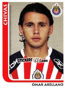 Figurina Omar Arellano - Superfutbol Mexico 2009 - Panini