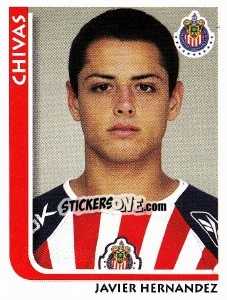 Sticker Javier Hernandez - Superfutbol Mexico 2009 n. 55 - Panini