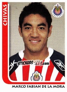 Figurina Marco Fabian de la Mora - Superfutbol Mexico 2009 - Panini