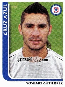 Sticker Yosgart Gutierrez - Superfutbol Mexico 2009 - Panini