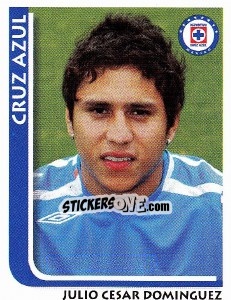 Sticker Julio Cesar Dominguez - Superfutbol Mexico 2009 - Panini