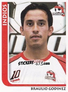 Cromo Braulio Godinez - Superfutbol Mexico 2009 - Panini