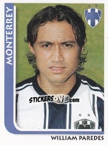 Figurina William Paredes - Superfutbol Mexico 2009 - Panini