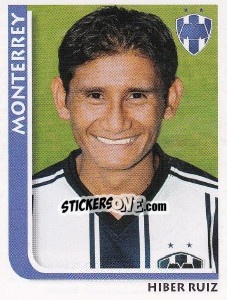 Sticker Hiber Ruiz - Superfutbol Mexico 2009 - Panini