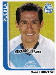 Cromo Omar Briceno - Superfutbol Mexico 2009 - Panini