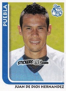 Cromo Juan De Dios Hernandez - Superfutbol Mexico 2009 - Panini