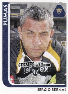 Cromo Sergio Bernal - Superfutbol Mexico 2009 - Panini