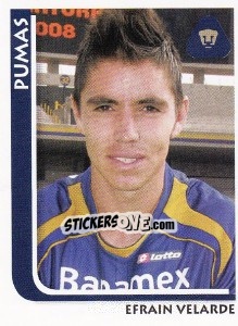 Cromo Efrain Velarde - Superfutbol Mexico 2009 - Panini