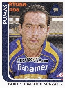 Sticker Carlos Humberto Gonzalez - Superfutbol Mexico 2009 n. 196 - Panini