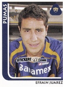 Sticker Efrain Juarez - Superfutbol Mexico 2009 - Panini