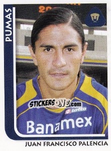 Sticker Juan Francisco Palencia - Superfutbol Mexico 2009 n. 204 - Panini