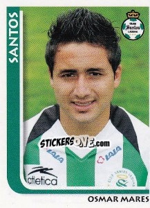 Cromo Osmar Mares - Superfutbol Mexico 2009 - Panini