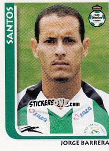 Cromo Jorge Barrera - Superfutbol Mexico 2009 - Panini