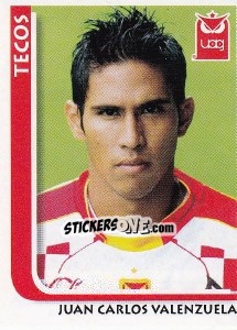 Sticker Juan Carlos Valenzuela - Superfutbol Mexico 2009 - Panini